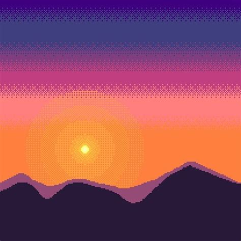 Reposting @aidanshieldbear: Been trying out some pixel art landscapes. It could use a few more ...