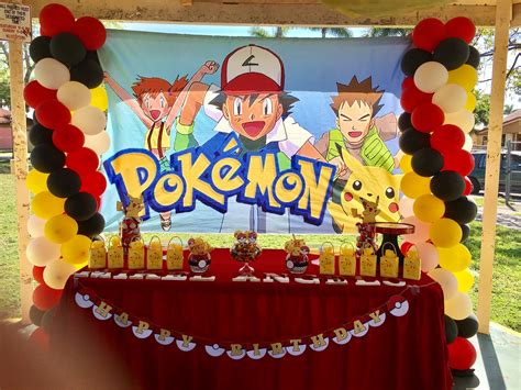 Pokémon Birthday party decoration by premierepartydeco.com | Pokemon birthday, Pokemon birthday ...