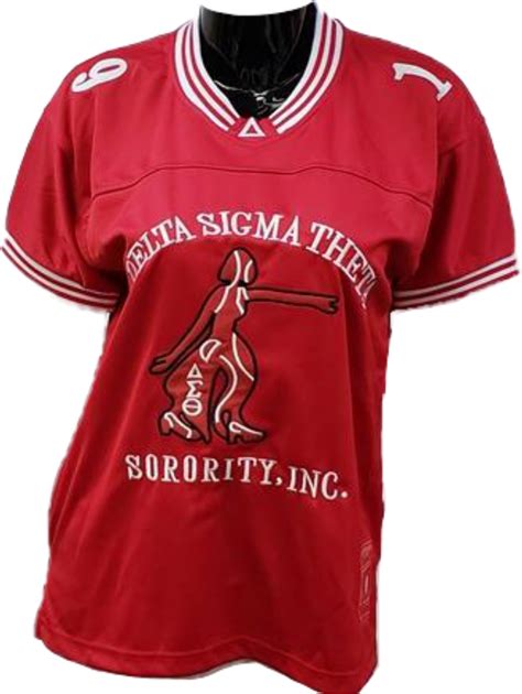 Buffalo Dallas Delta Sigma Theta Sorority Fortitude Ladies Football Jersey [Red - XS] > Product ...