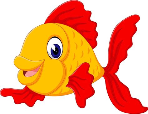 cute fish cartoon 7579028 Vector Art at Vecteezy