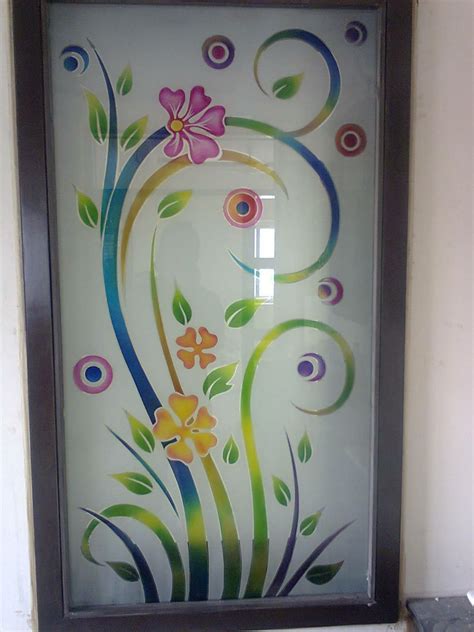 Glass Colour Etching | Glass etching designs, Glass painting designs, Glass painting patterns