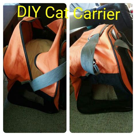 Diy cat carrier out of gym bag | DIY | Pinterest | Cat carrier, Cat and Dog crate