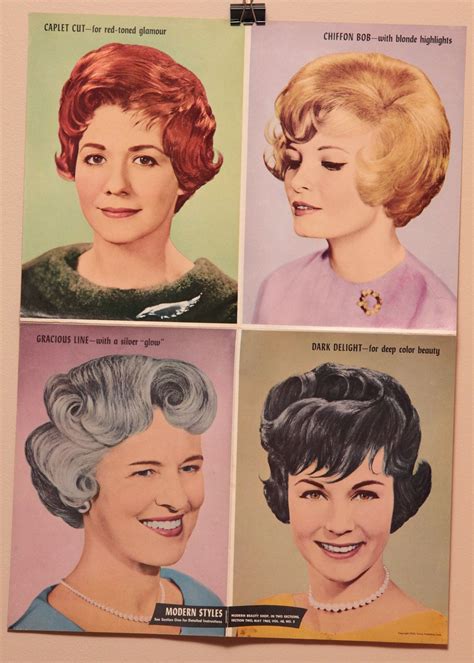 Vintage Hair Salon Poster, 16x22, 1960s. 27.00, via Etsy. | Vintage ...