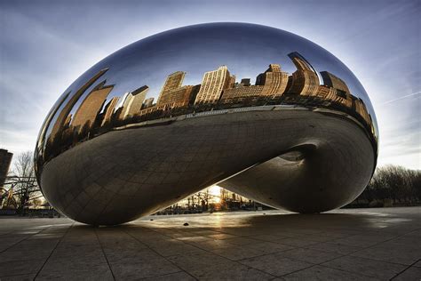 Chicago Cloud Gate At Sunrise Photograph by Sebastian Musial