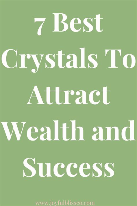 7 Best Crystals To Attract Wealth and Success › JoyfulBliss Co.