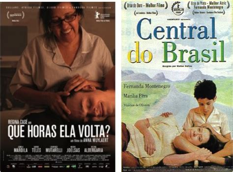 Pôsteres de "Central do Brasil" e "Que Horas Ela Volta?": coincidência ...