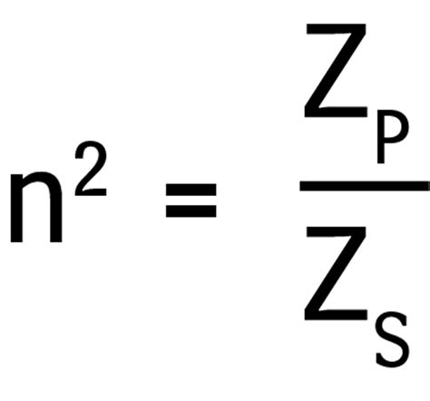 Impedance Matching and the Selection of Transformers