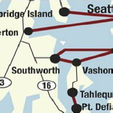 Part of route map of Washington State Ferries | Download Scientific Diagram