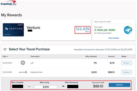 How to Redeem Capital One Venture Rewards "Miles" for Travel Purchases