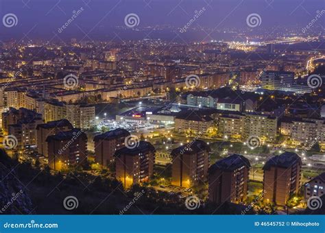 Brasov panorama at night stock photo. Image of mist, high - 46545752