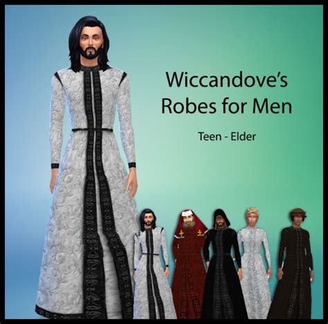 Robes for Men by Wiccandove at SimsWorkshop » Sims 4 Updates