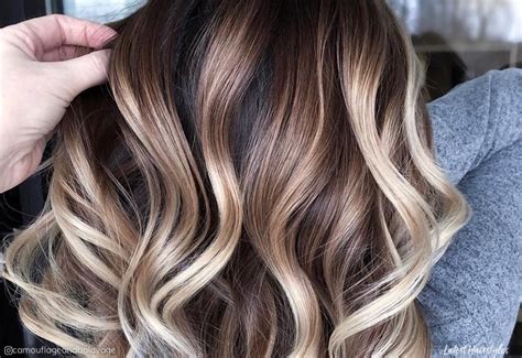 21 Inspiring Examples of Dark Hair with Blonde Highlights in 2019