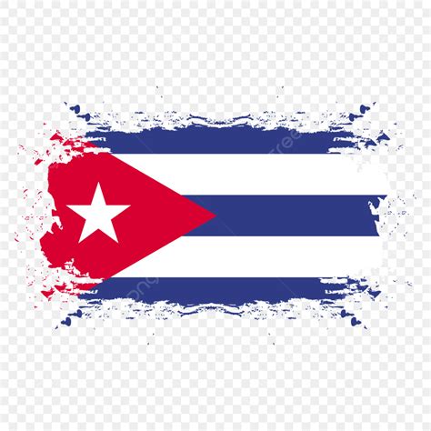 Cuba Flag Vector Art PNG, Vintage Cuba Flag In Brush Stroke Free Png ...