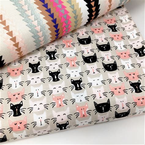 Riley Blake Meow - Cat Print fabric by the metre - Cat print quilting ...