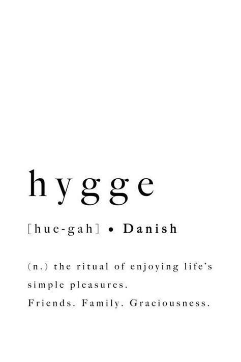 Hygge Print Quote Danish Definition Art Poster Printable - Etsy | Aesthetic words, Words quotes ...