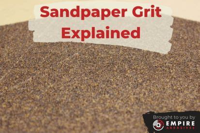 Sandpaper grit chart - dynaatila