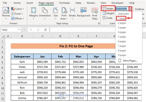 [Solved!] Print Scale to Fit Not Working in Excel