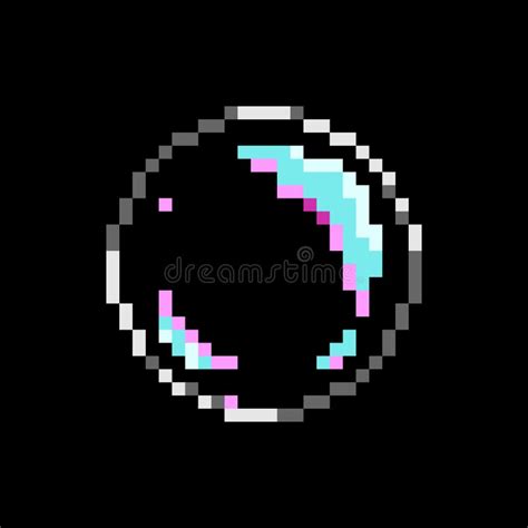 Pixel Bubble Ball. Vector Illustration of Pixel Art Stock Vector - Illustration of pattern, cute ...