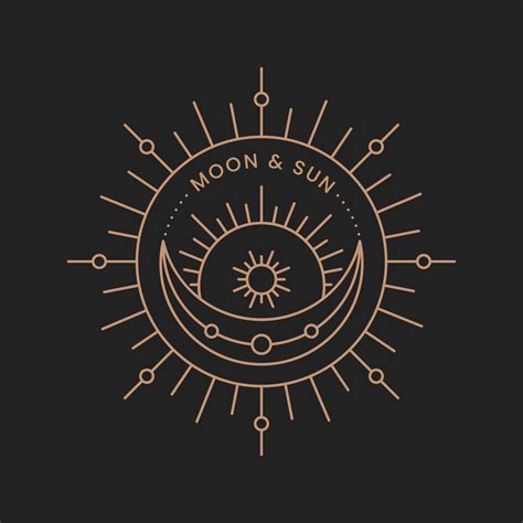 Sun Moon Logo Vector Art, Icons, and Graphics for Free Download