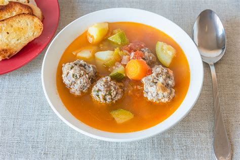 Sopa de Albondigas | Traditional Meat Soup From Mexico