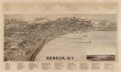 Historic Map - Geneva, NY - 1893 | World Maps Online