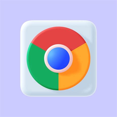 Premium Photo | Chrome browser icon chrome browser logo google chrome