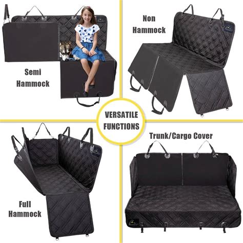 Dog Car Seat Cover Hammock with Premium Mesh Window – Meadowlark®