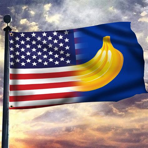 Banana Republic Flag And American The U.S Banana Republic Flag Decorat ...