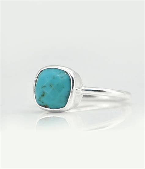 Turquoise Ring December Birthstone Ring Bezel Ring Gemstone - Etsy