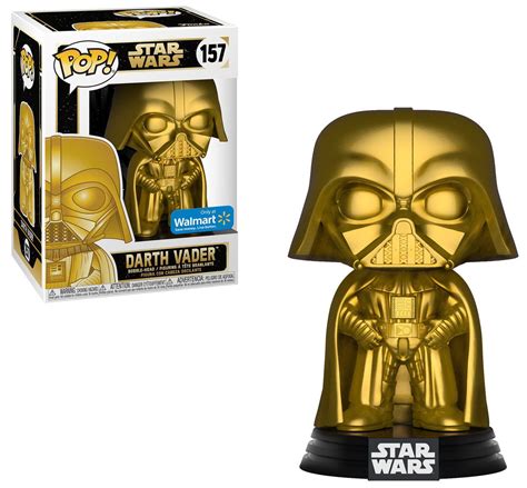 Funko Pop! Darth Vader (Gold Metallic): Star Wars (Exclusivo) #157 - Funko (Apenas Venda Online ...