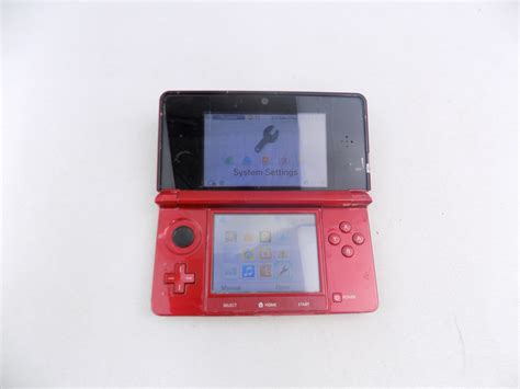 Nintendo 3DS Flame Red Handheld Console + Charger - Starboard Games