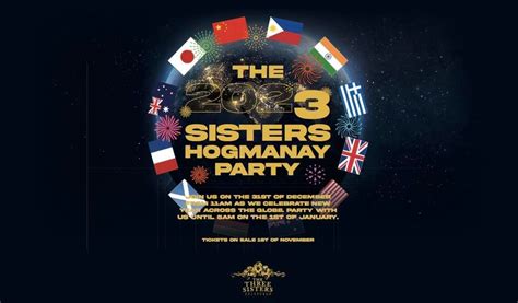 THE 2023 HOGMANAY PARTY @ The Three Sisters, The Three Sisters - Edinburgh, 31 December 2022 ...