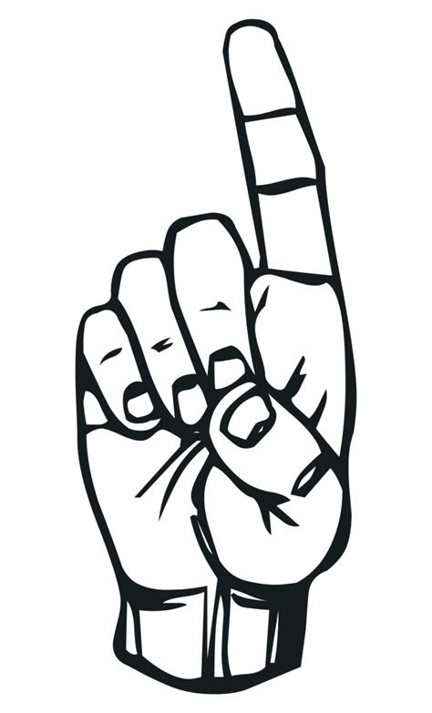 Free Middle Finger Clipart Black And White, Download Free Middle Finger Clipart Black And White ...