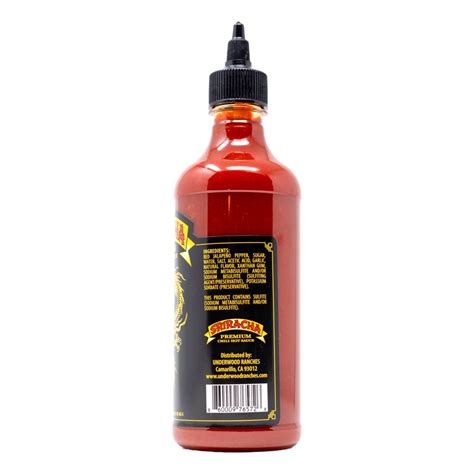 Buy Underwood Ranches Dragon Sriracha Hot Sauce - USA Made - Sonoran Spice