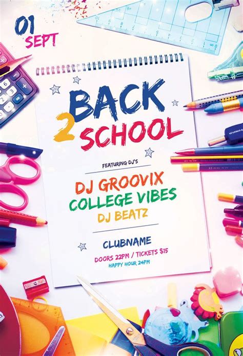 Back 2 School Flyer | School event flyer, Back to school special, Back ...