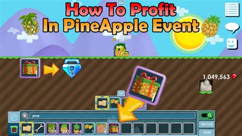 HOW TO PROFIT IN PINEAPPLE EVENT! (MUST WATCH!) | Growtopia Events - YouTube