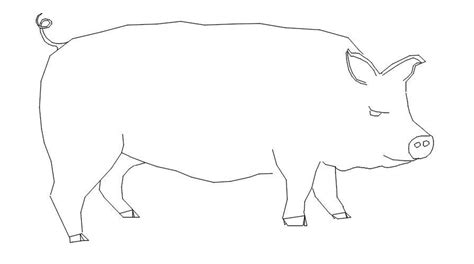 2D CAD block of pig in AutoCAD drawing, CAD file, dwg file - Cadbull