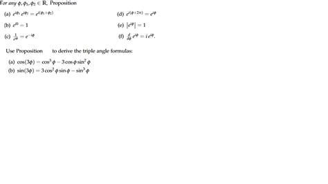 Derive the Triple Angle Formula Complex Analysis - Mathematics Stack Exchange