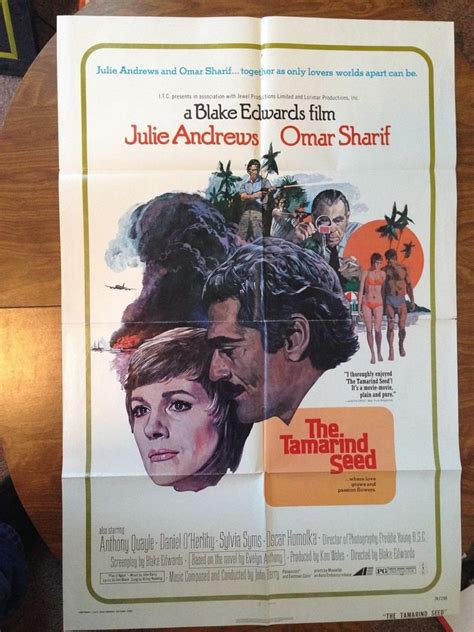 THE TAMARIND SEED Julie Andrews Omar Sharif Sylvia Syms Original Movie ...