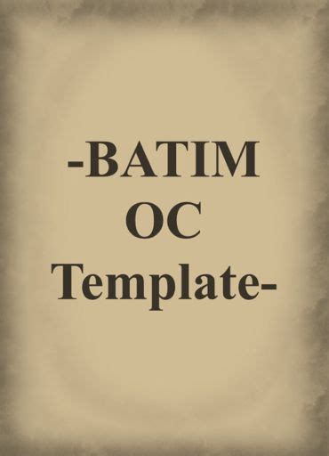 Batim OC Template | Wiki | Bendy and the Ink Machine Amino