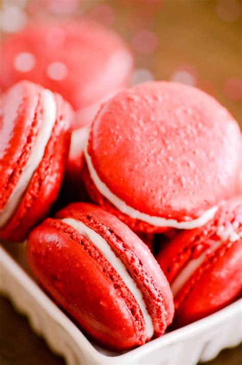 Easiest Ever Red Velvet French Macarons Recipe - Something Swanky