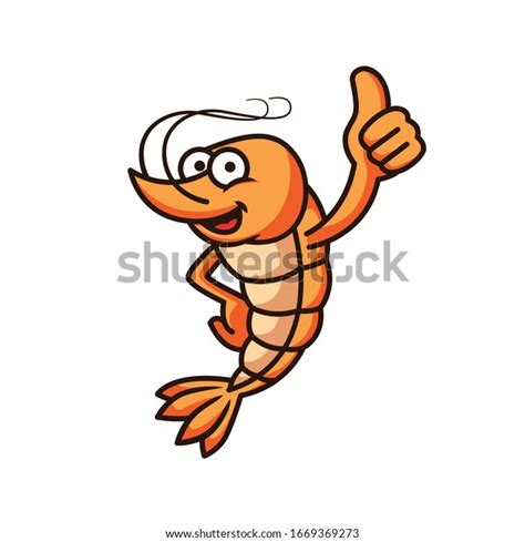 Shrimp Mascot Cartoon Vector Illustration Stock Vector (Royalty Free ...