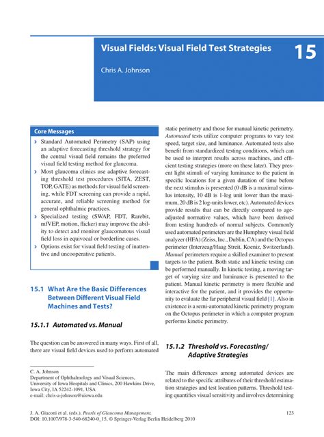 (PDF) Visual Fields: Visual Field Test Strategies