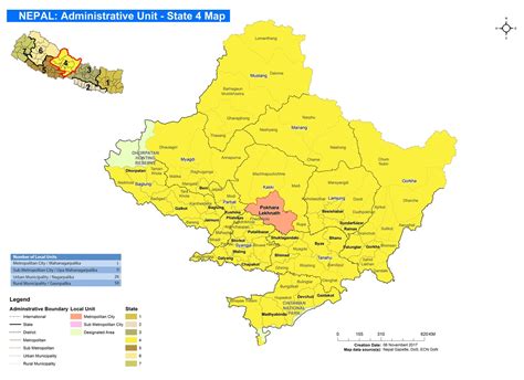 Nepal: Administrative Unit - Gandaki Province Map | UN Nepal Information Platform