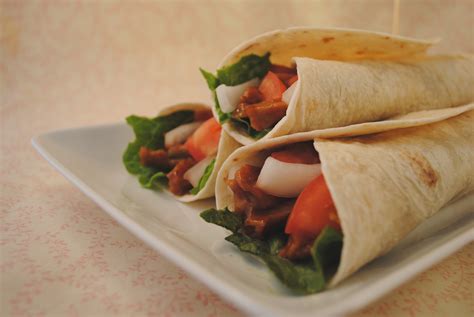 BBQ Seitan Wraps