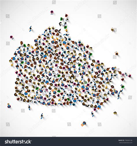 Canada Many People Sign Map Vector Stock Vector (Royalty Free) 796064146 | Shutterstock