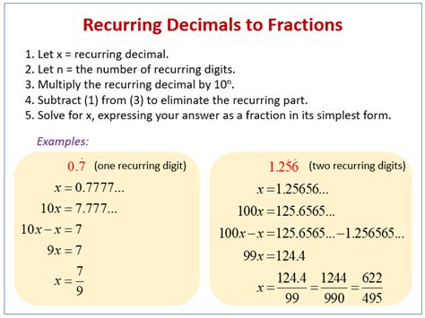 How to Show That a Decimal Is Repeating