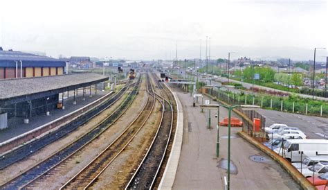 Gloucester station, view eastward 1995 © Ben Brooksbank :: Geograph Britain and Ireland