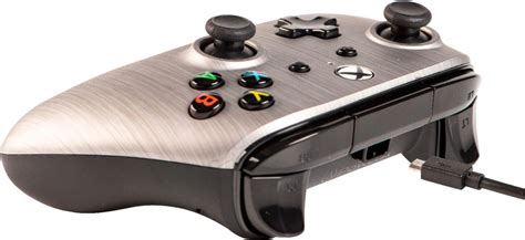 Best Buy: PowerA Enhanced Wired Controller for Xbox One Brushed Aluminum 1506931-01