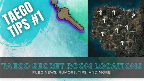 Taego Secret Room Locations - PUBG Taego Tips #1 - YouTube